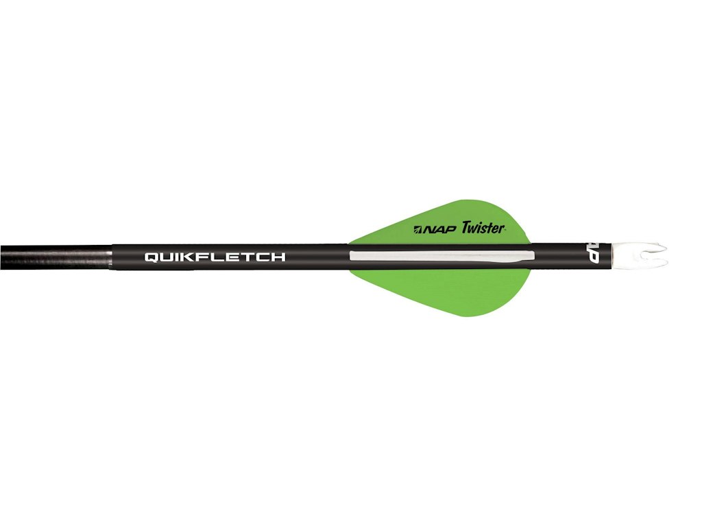 New Archery Products Quikfletch Twister 2" 3-Vane Fletching 6-Pack: $14