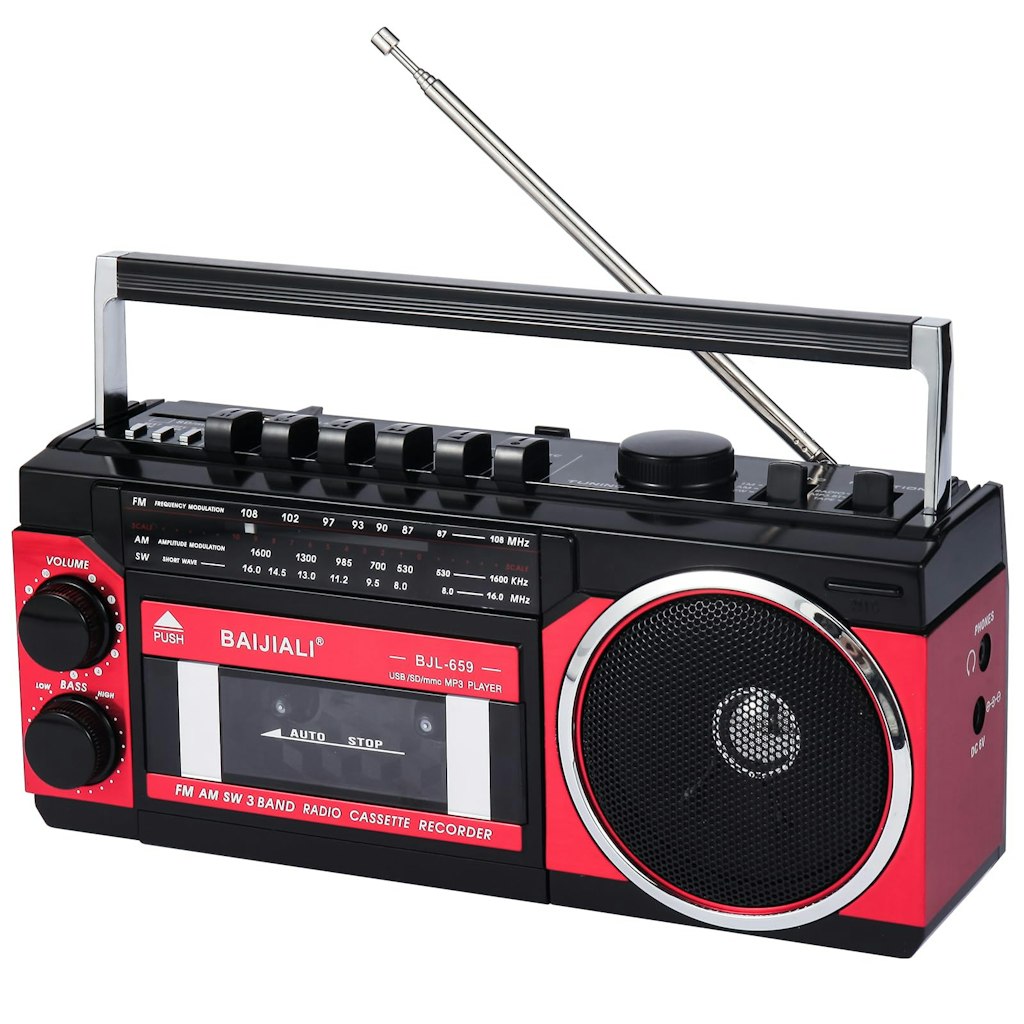 Baijiali BJL-659 Portable Cassette Player Boombox: $30