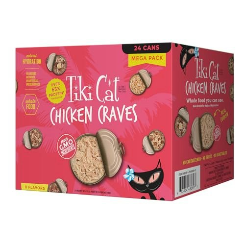 Tiki Cat Chicken Craves Wet Cat Food 24-Pack: $36.49 Tiki Cat Chicken Craves Wet Cat Food 24-Pack: $36.49