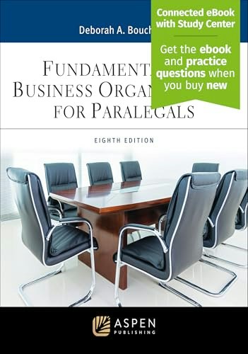 Fundamentals of Business Organizations for Paralegals eBook: $140.37