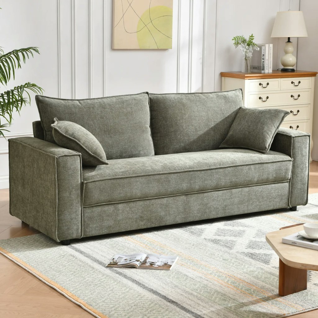 Ebern Designs Traditional Upholstered Standard Sofa: $500 Ebern Designs Traditional Upholstered Standard Sofa: $500