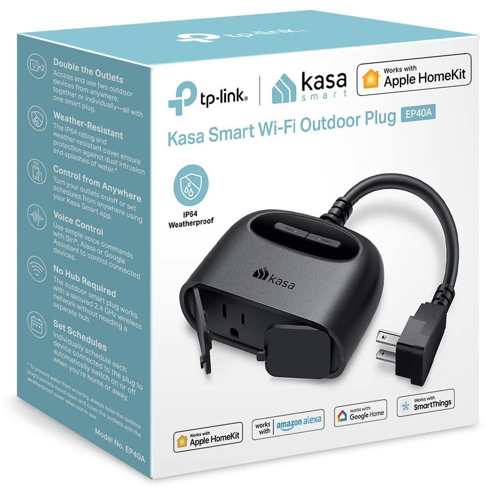 TP-Link Kasa Smart Outdoor WiFi Plug: $20