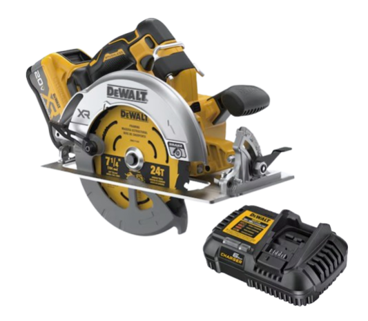 DeWalt XR 20V Max 7-1/4" Brushless Cordless Circular Saw Kit: $299