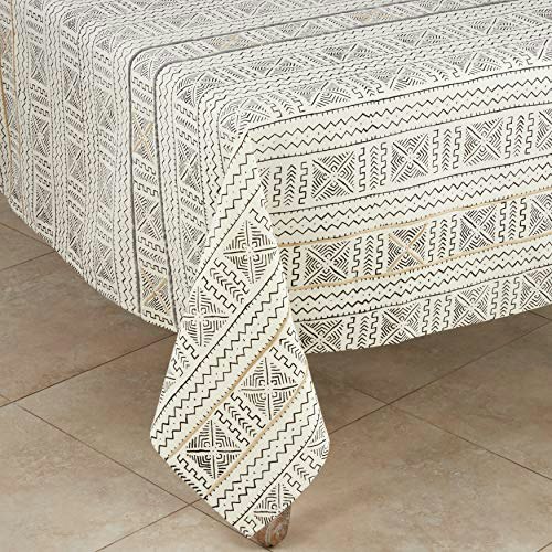Saro Lifestyle Bogolan Collection 57"x57" Mud Cloth Tablecloth: $13.37 Saro Lifestyle Bogolan Collection 57"x57" Mud Cloth Tablecloth: $13.37
