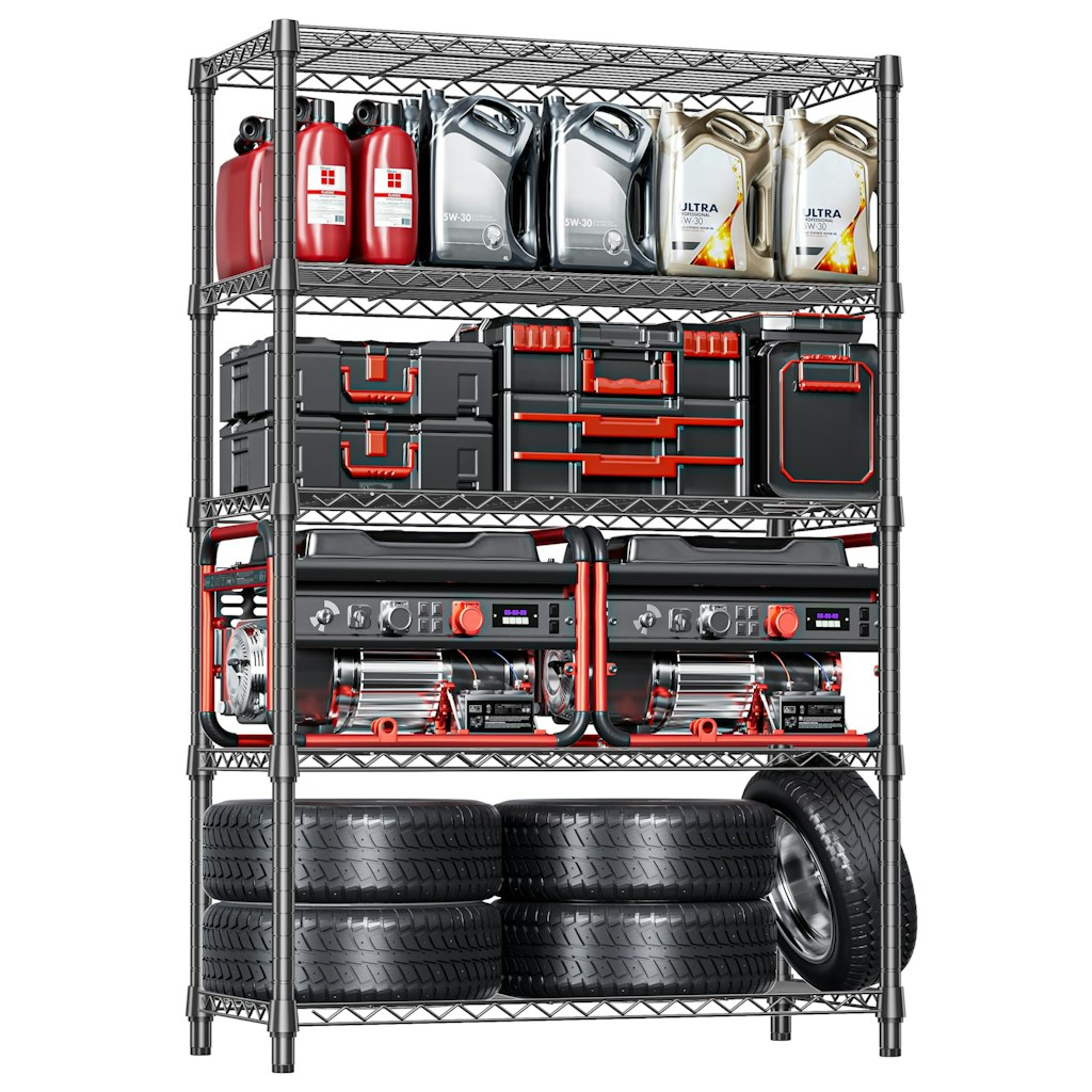 IZEUK 5-Tier Heavy Duty Metal Storage Shelving Unit: $110