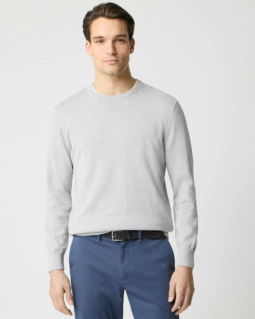 J.Crew Factory Men's 100% Cotton Crewneck Sweater-Tee: $31