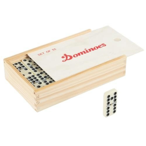 Trademark Games Double Nine Domino Set with Wood Case: $21.99