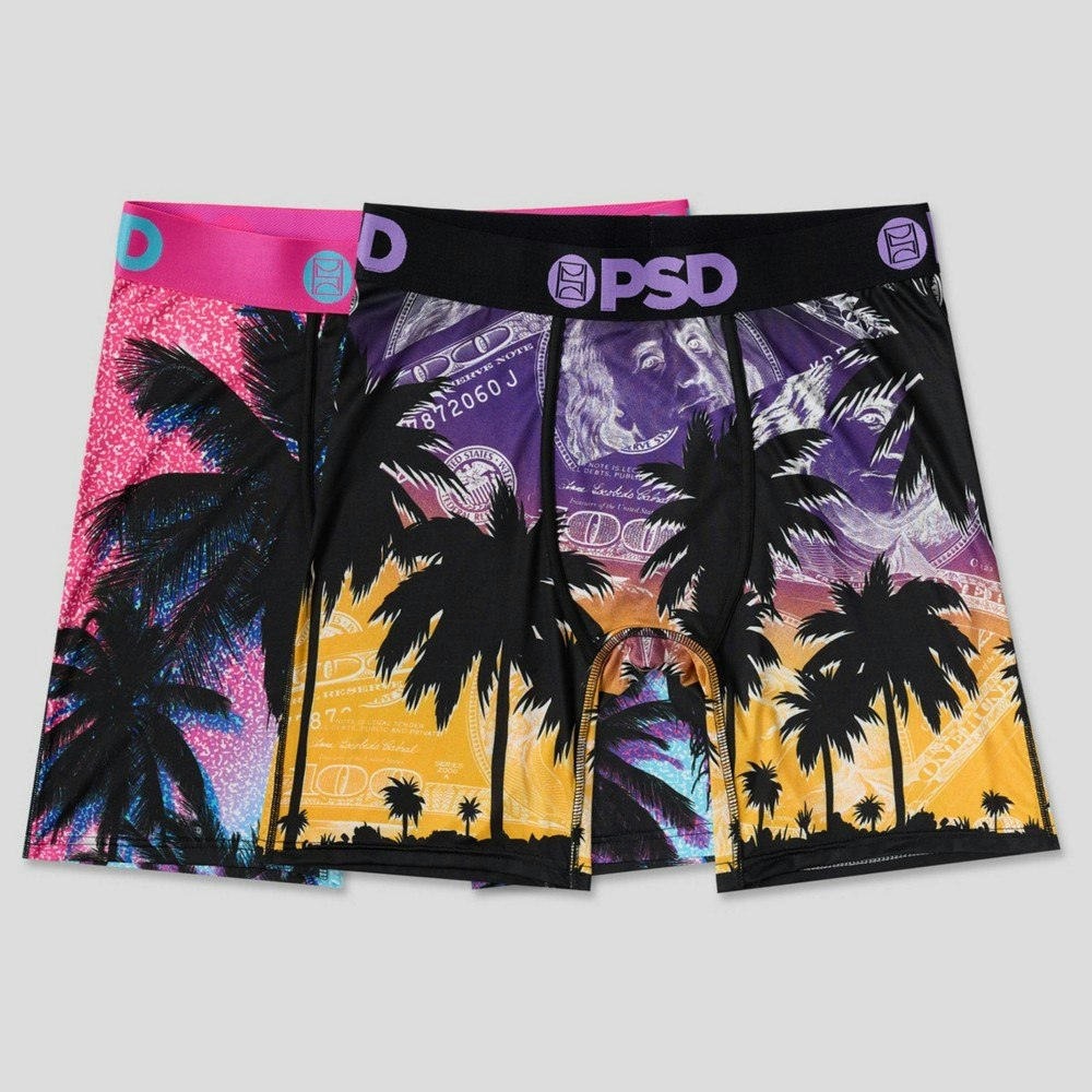 PSD Men's Aloha Sunrise Money Palms Boxer Briefs 2-Pack: $25 PSD Men's Aloha Sunrise Money Palms Boxer Briefs 2-Pack: $25