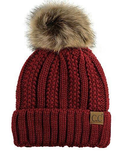 C.C Thick Cable Knit Fleece Lined Beanie: $16.93 C.C Thick Cable Knit Fleece Lined Beanie: $16.93