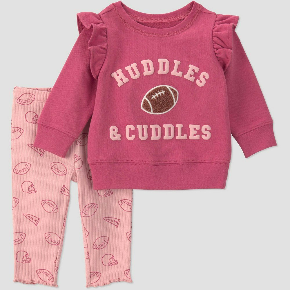 Carter's Just One You Baby Girls' Sweatshirt and Jogger Set 6M: $12