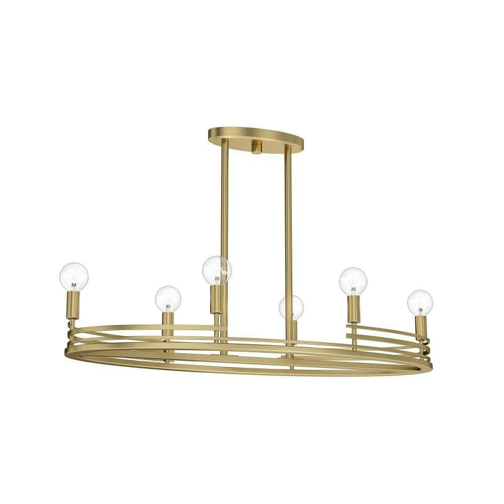 Tallant 33-Inch 6-Light Lacquered Brass Oval Chandelier: $362.36 Tallant 33-Inch 6-Light Lacquered Brass Oval Chandelier: $362.36