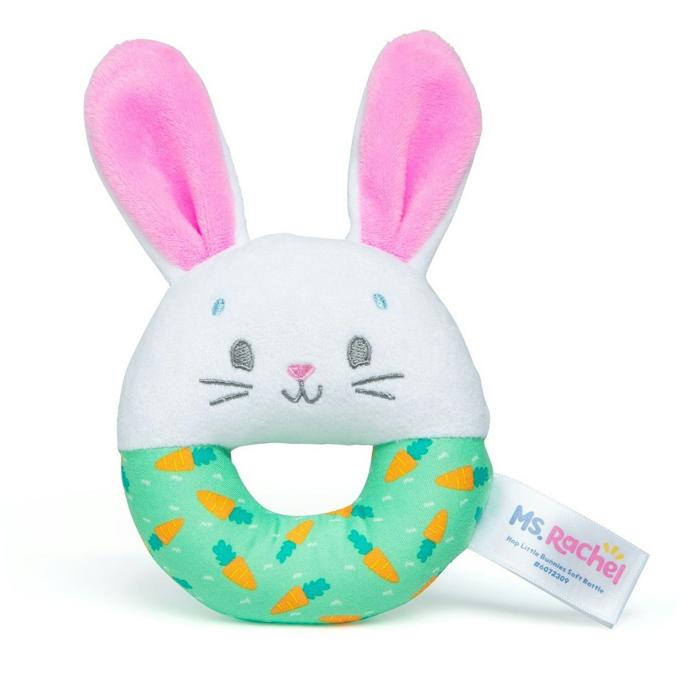 Ms. Rachel Hop Little Bunnies Soft Rattle: $5.59
