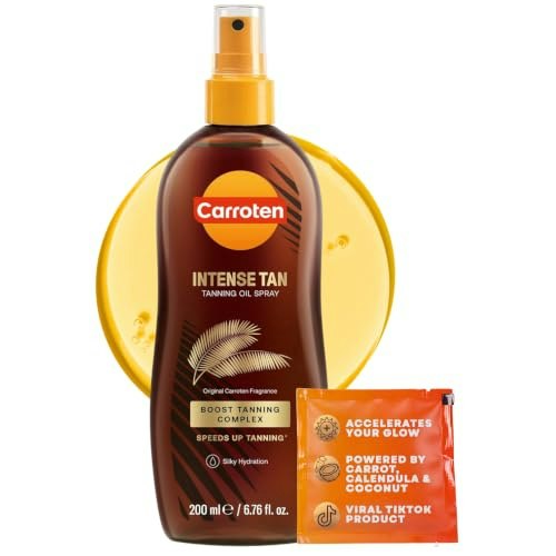 Carroten Intense Tanning Oil Spray 6.7-oz. w/ Wipe: $16.14 Carroten Intense Tanning Oil Spray 6.7-oz. w/ Wipe: $16.14