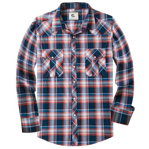 Coevals Club Men's Plaid Long Sleeve Western Shirt: $25.49 Coevals Club Men's Plaid Long Sleeve Western Shirt: $25.49