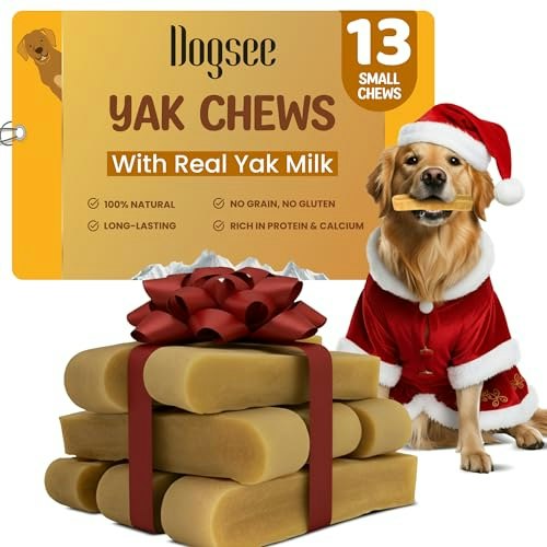 Dogsee Yak Dog Chews 1lb 13-Pack: $19.15
