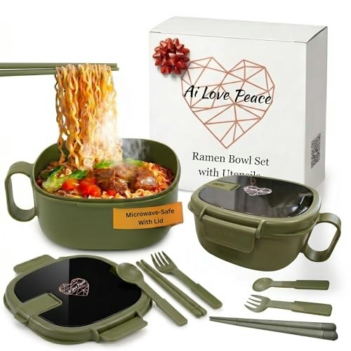 Microwave Ramen Bowl with Lid 2-Pack: $33.99