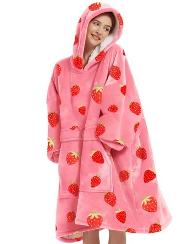 Kfubuo Wearable Blanket Hoodie with Pocket: $25.49 Kfubuo Wearable Blanket Hoodie with Pocket: $25.49