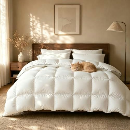 OASWET King Goose Feather and Down Fiber Comforter: $61.03 OASWET King Goose Feather and Down Fiber Comforter: $61.03