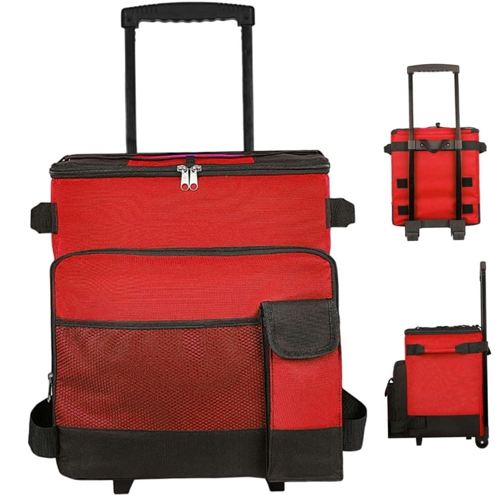 43L Collapsible Rolling Cooler: $36.99