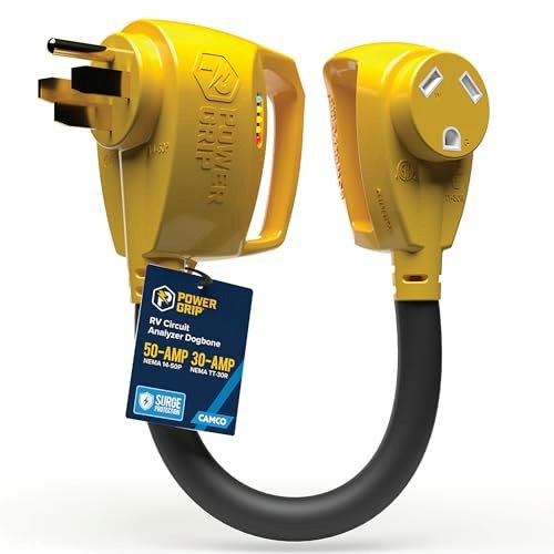 Camco Power Grip 50-Amp to 30-Amp RV Circuit Analyzer: $81.90 Camco Power Grip 50-Amp to 30-Amp RV Circuit Analyzer: $81.90