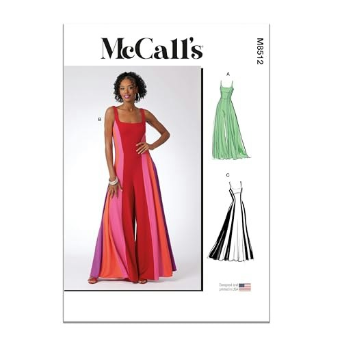 McCall's M8512 Misses' Floor Length Knit Jumpsuit and Dress Sewing Pattern: $14.74 McCall's M8512 Misses' Floor Length Knit Jumpsuit and Dress Sewing Pattern: $14.74