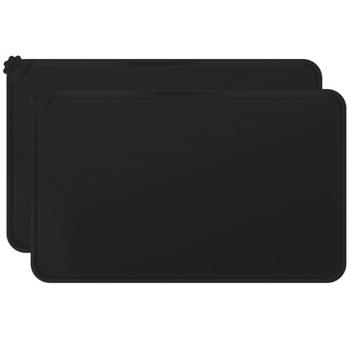 Epestoec 21\" x 15\" Silicone Pet Food Mat: $9.46 Epestoec 21\" x 15\" Silicone Pet Food Mat: $9.46