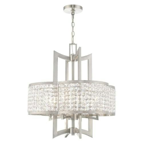 Livex Lighting Gramercy 4-Light Brushed Nickel Chandelier: $603.89 Livex Lighting Gramercy 4-Light Brushed Nickel Chandelier: $603.89