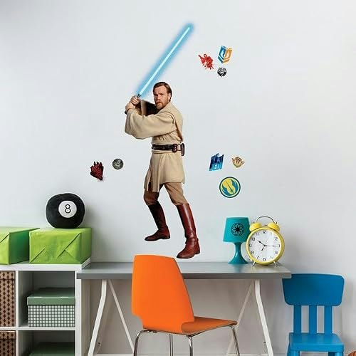 RoomMates Star Wars Obi-Wan Peel and Stick Wall Decals: $20.39 RoomMates Star Wars Obi-Wan Peel and Stick Wall Decals: $20.39