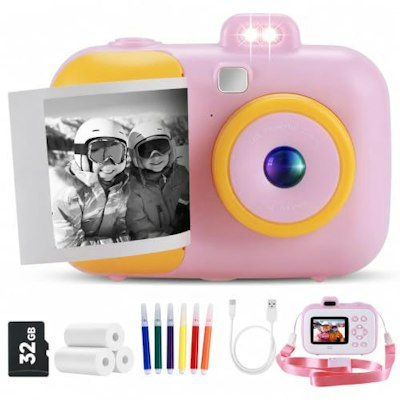 Kids Instant Print Camera 32GB Bundle for $12 + free shipping w/ Prime