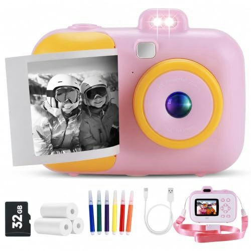 Kids Instant Print Camera 32GB Bundle: $11.99
