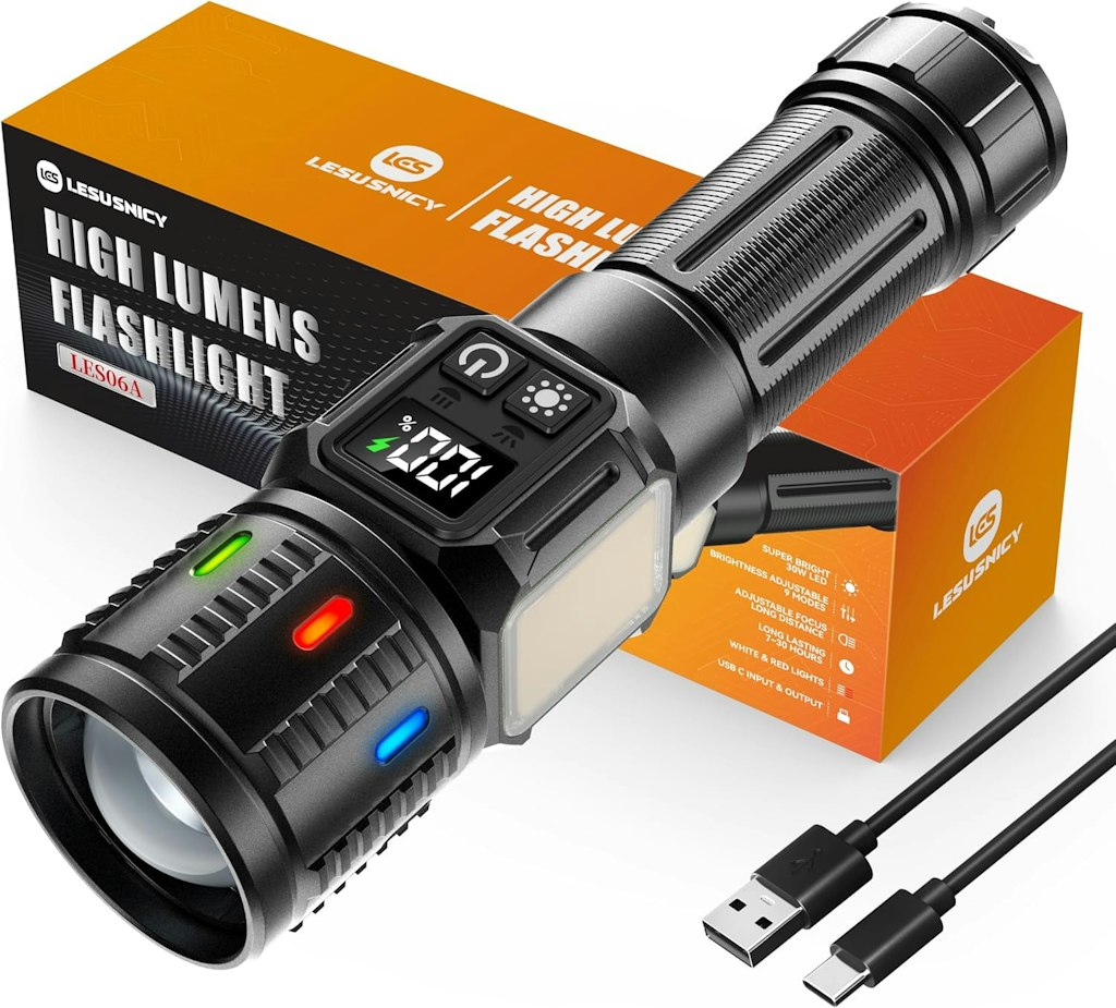 Rechargeable Flashlight: $8.98