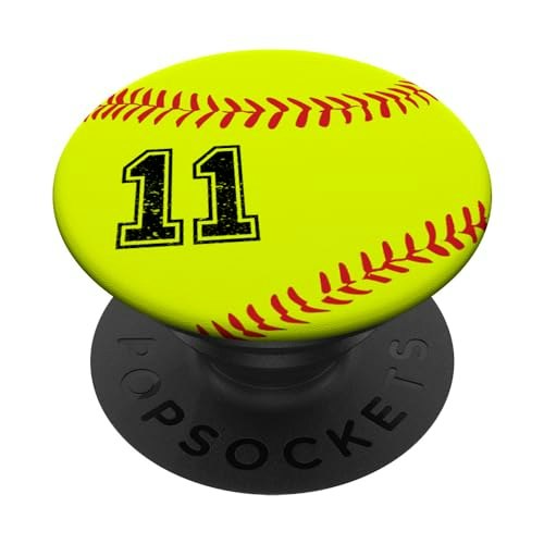 Softball Number 11 PopSockets PopGrip: $12.59 Softball Number 11 PopSockets PopGrip: $12.59