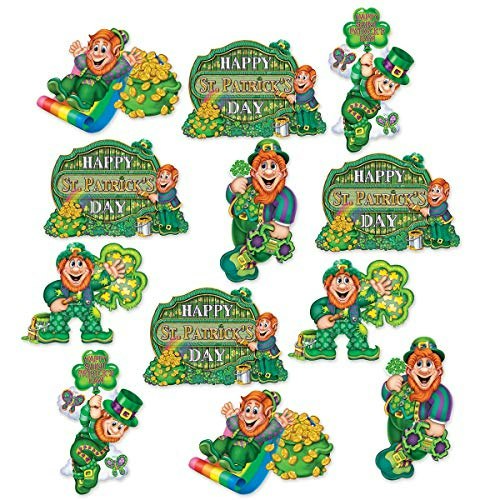 Beistle St. Patrick's Day Cutouts 12"-14": $15.38