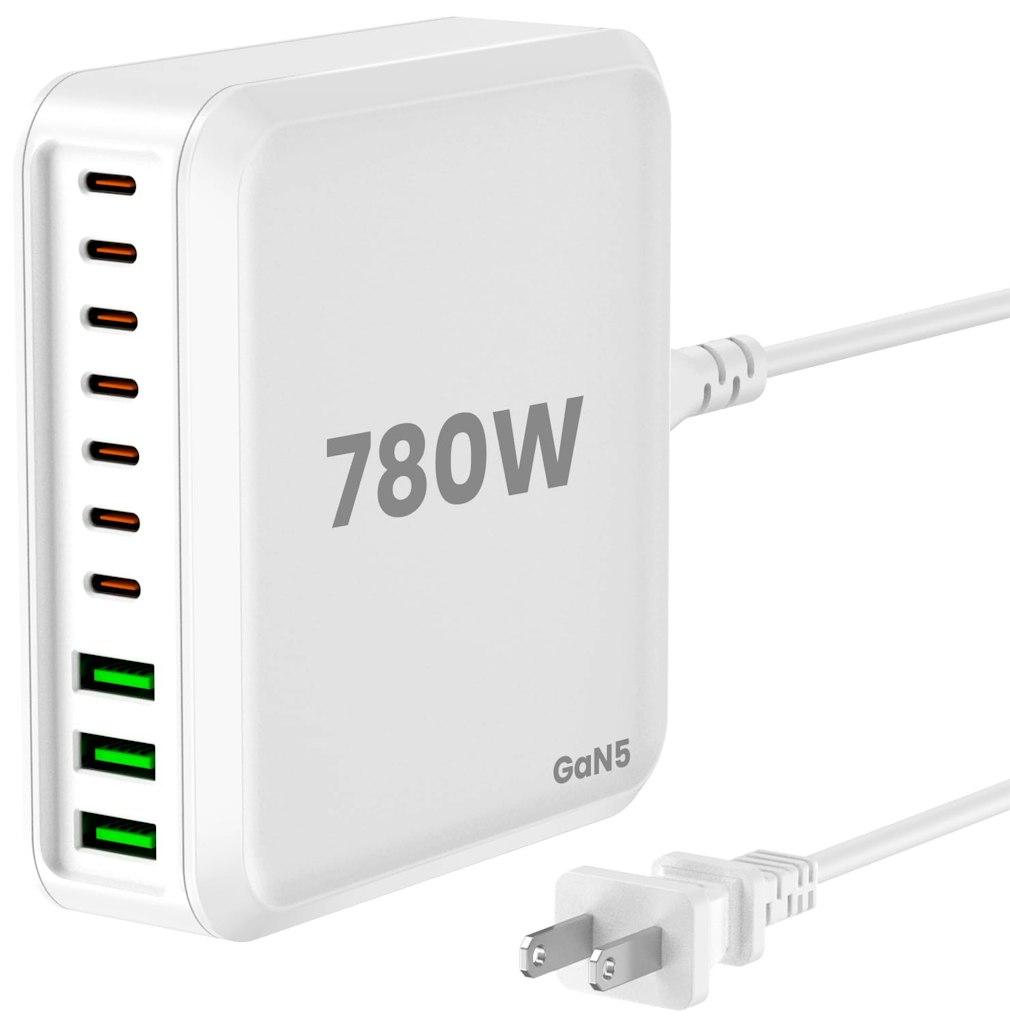 780W 10-Port USB-C Charging Station: $40