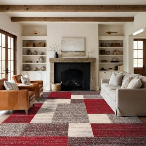 Rugshop Geometric Boxes 7'10" x 10' Area Rug: $109.65 Rugshop Geometric Boxes 7'10" x 10' Area Rug: $109.65