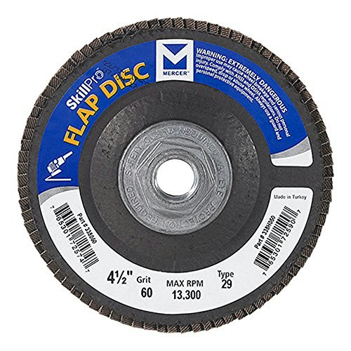 Mercer Industries 4-1/2" Type 29 SkillPro Zirconia Flap Discs 60-Grit 10-Pack: $17.78