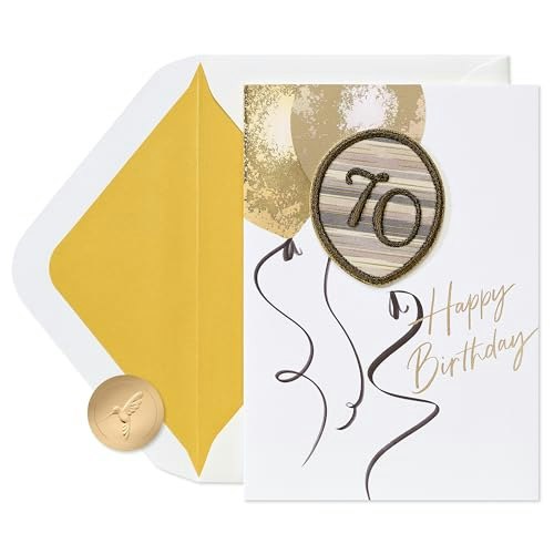 Papyrus 70th Birthday Card: $9.63 Papyrus 70th Birthday Card: $9.63