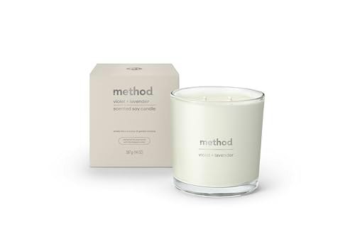 Method 14oz Violet + Lavender 2-Wick Soy Candle: $14.99