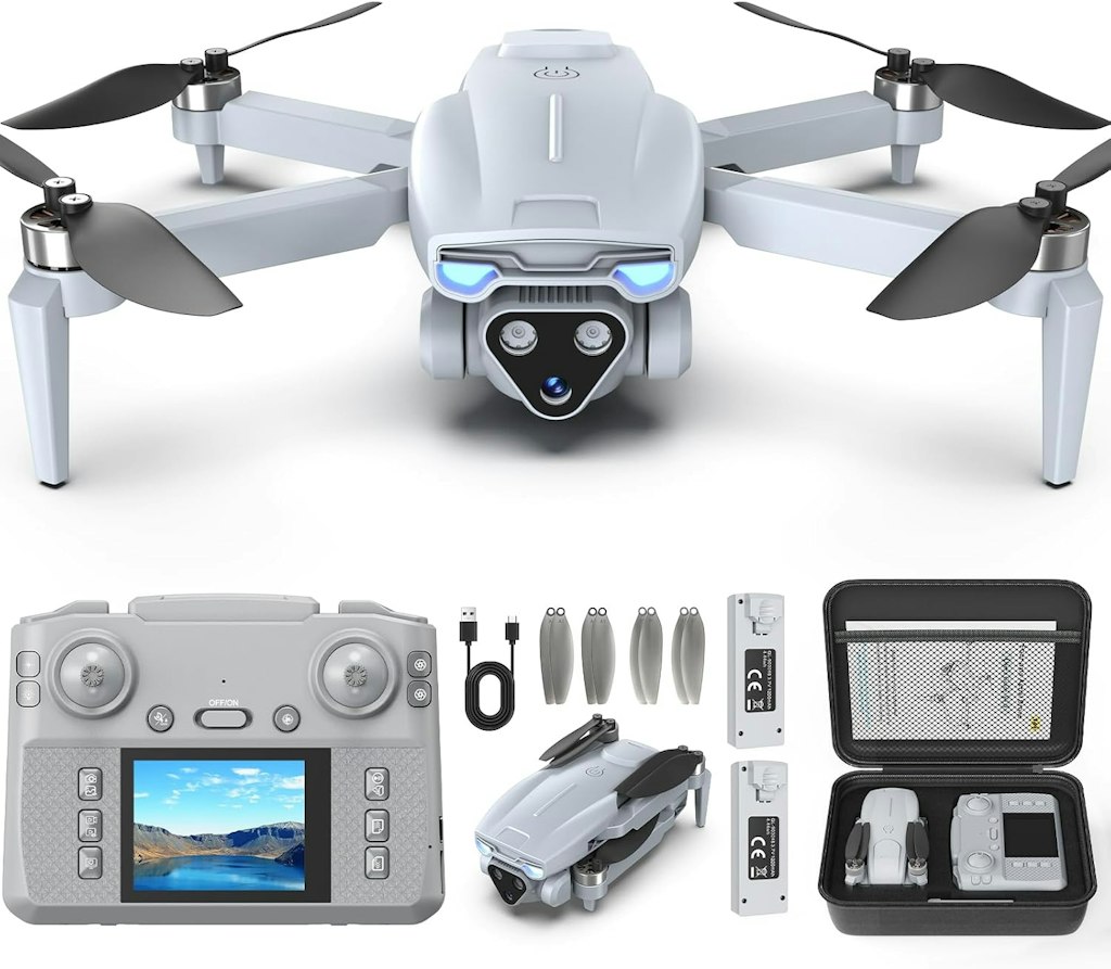 Camera Drone with Screen on Controller: $34.99
