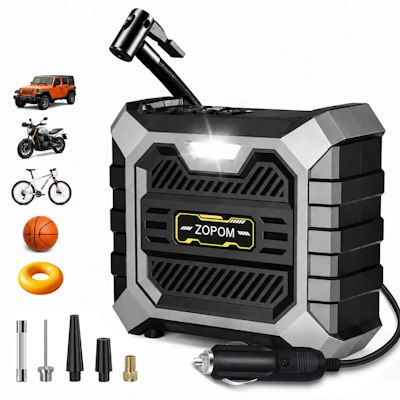 Zopom 150 PSI 12V Air Compressor for $21 + free shipping w/ Prime