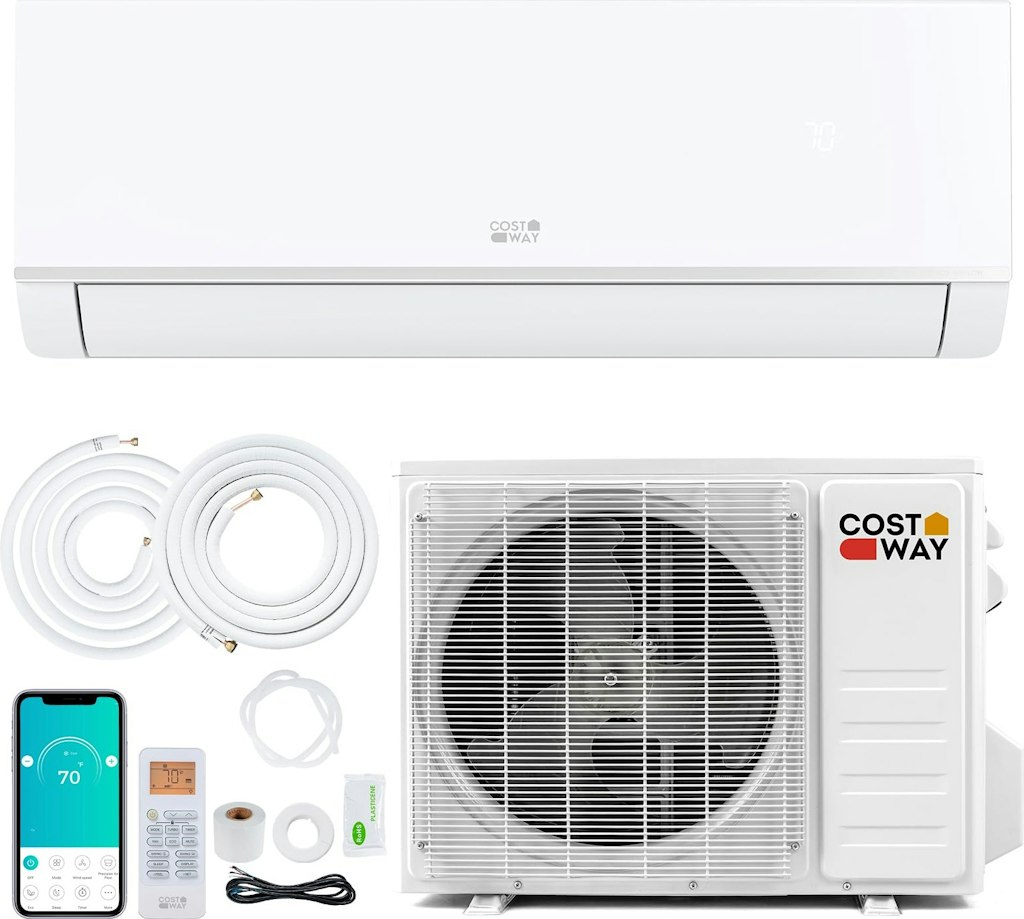 Costway 12000-BTU Mini Split Air Conditioner & Heater: $486 w/ Prime