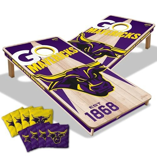 YouTheFan Minnesota State Mavericks 2’ x 4’ Wood Cornhole Set: $147.98 YouTheFan Minnesota State Mavericks 2’ x 4’ Wood Cornhole Set: $147.98