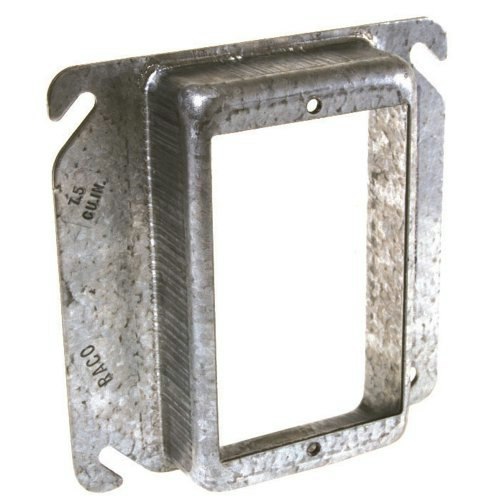 Raco 3/4-Inch Raised Square Mud Ring for 1 Device: $6.45 Raco 3/4-Inch Raised Square Mud Ring for 1 Device: $6.45