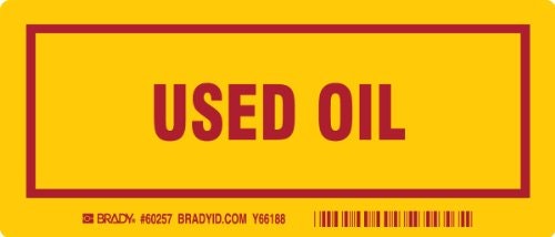 Brady 3" x 7" Used Oil Container Label 25-Pack: $13.19 Brady 3" x 7" Used Oil Container Label 25-Pack: $13.19