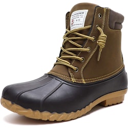 Men's Fur Lined Insulated Waterproof Winter Duck Boots for $56 + free shipping