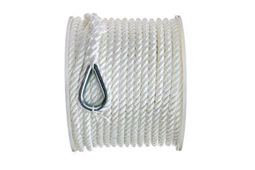 Seachoice 3/8-Inch x 150-Foot 3-Strand Twisted Nylon Anchor Line: $34.99 Seachoice 3/8-Inch x 150-Foot 3-Strand Twisted Nylon Anchor Line: $34.99