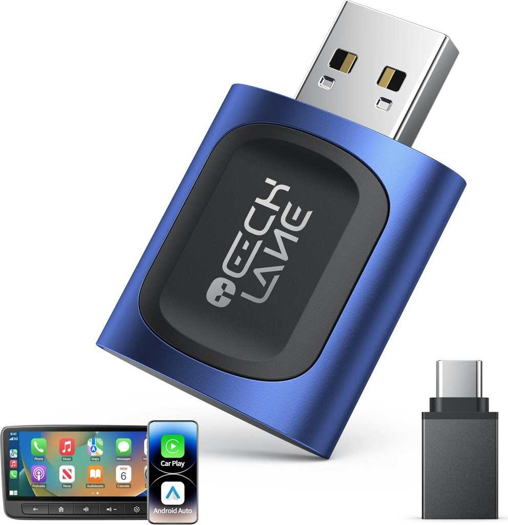 2-in-1 Wireless CarPlay & Android Auto Adapter: $18