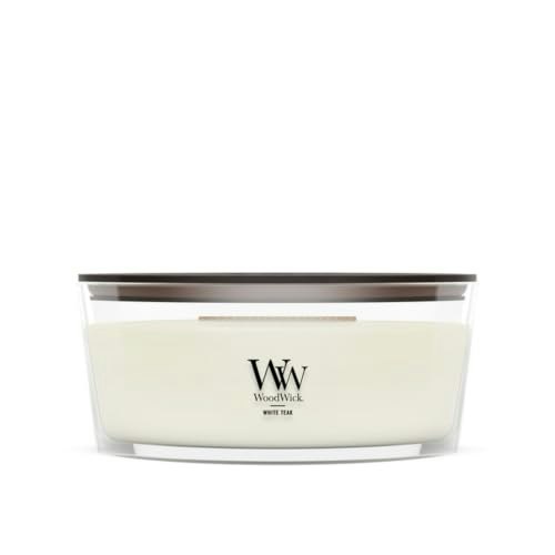 WoodWick White Teak 16-oz. Ellipse Scented Candle: $20.40