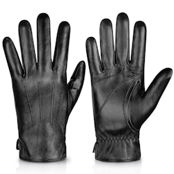 Alepo Men's Genuine Sheepskin Leather Cashmere-Lined Touchscreen Gloves for $30 + free shipping w/ Prime