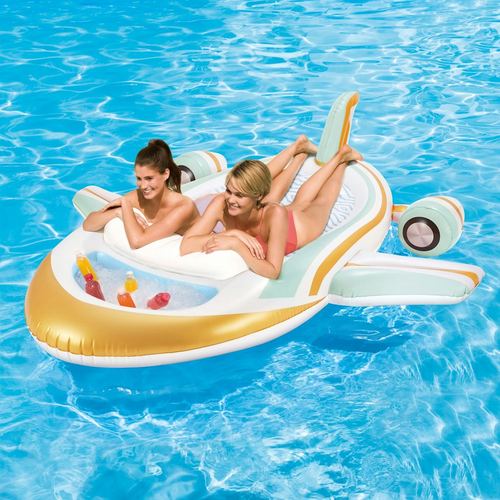 Play Day 2-Person Adult Inflatable Private Jet Pool Float: $9.80